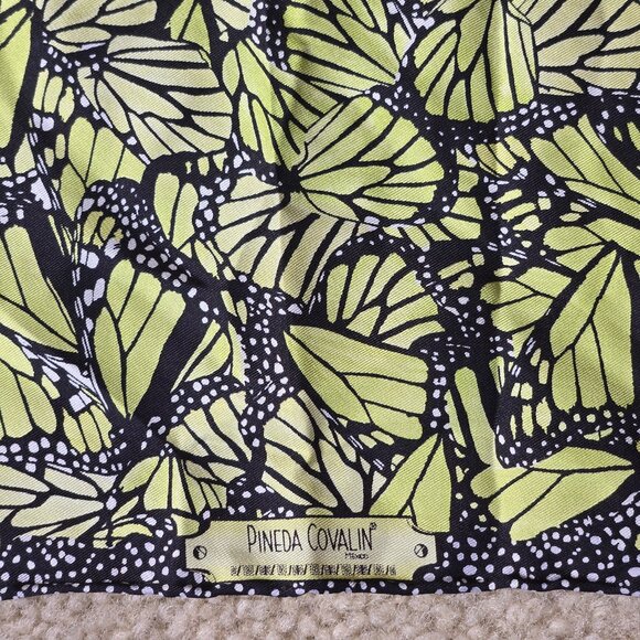 Pineda Covalin Accessories - Pineda Covalin Monarch Butterfly Silk Scarf